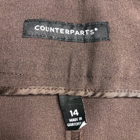 Brown A-line Knee Length Skirt Size 14 - Picture 5 of 7